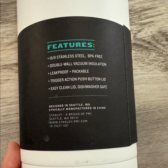 Stanley White and Gray Go Bottle 36oz - Picture 2 of 3